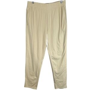Spyder Active Mens Warming Tech Fleece Joggers Tan Beige Cream Medium NEW